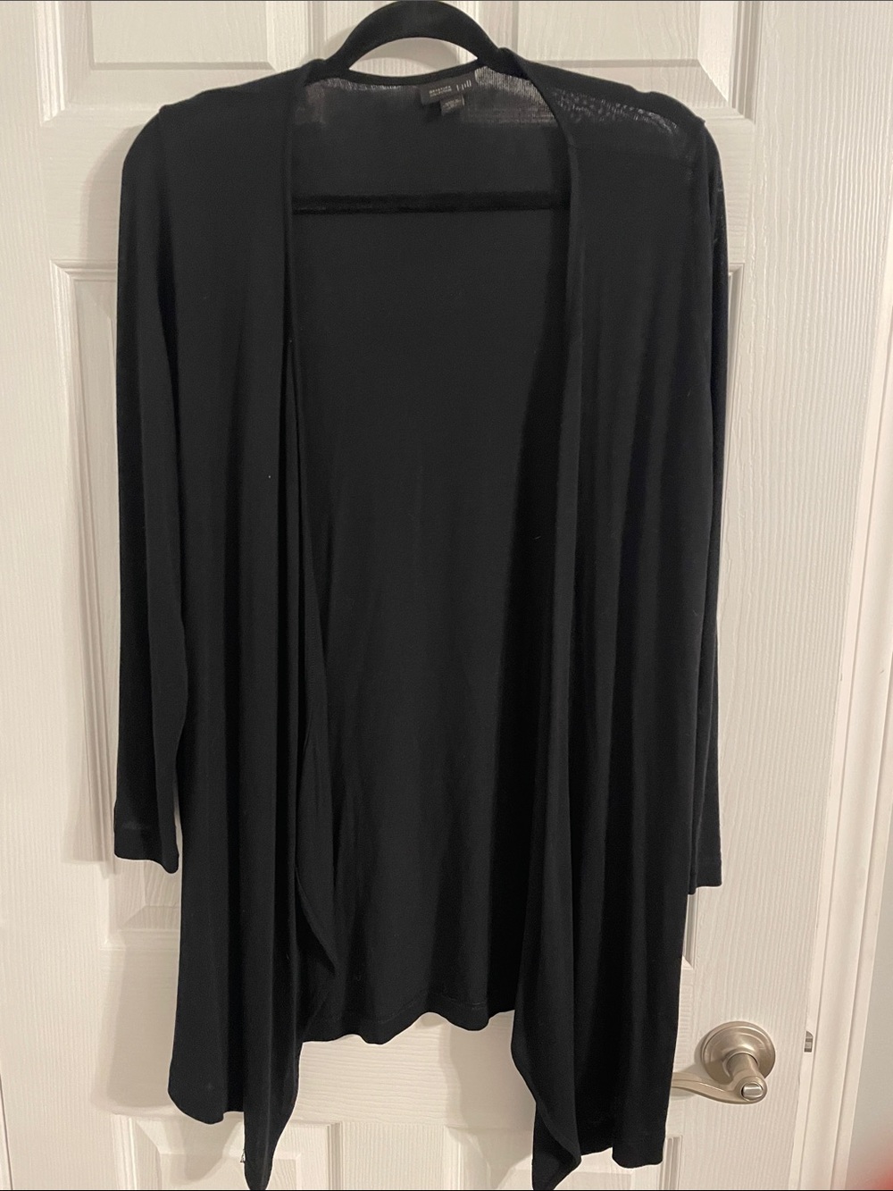 J. Jill wearever collection Black Open-Front Lightweight Cardigan